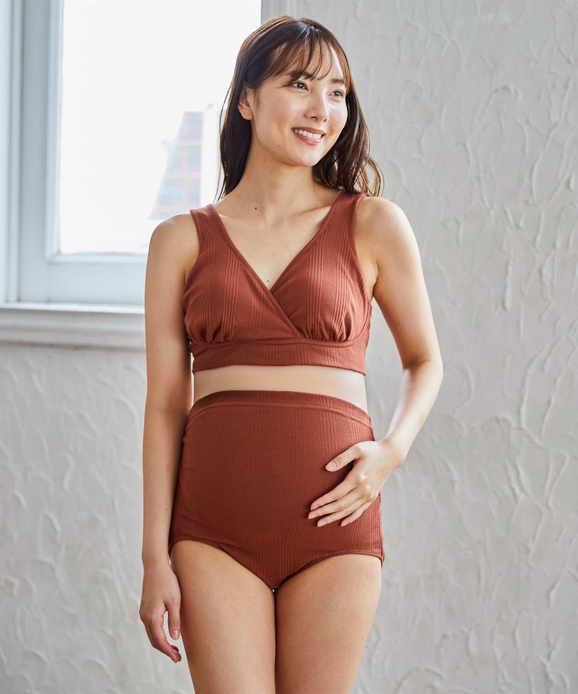 Rosemadame ランダムリブ美メイク授乳ブラ ナイトブラ 産前 産後 授乳 マタニティ ブラジャー_sub_2
