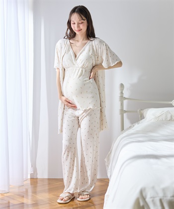 Rosemadame マタニティ 授乳タンクトップ｜ノンワイヤー ワッフル風 アイス柄 パッド付き 産前産後対応_subthumb_4
