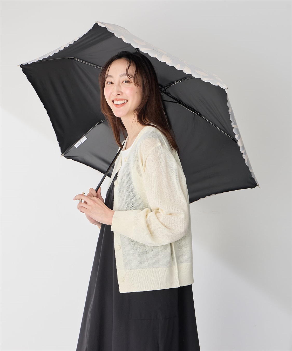 JOIN PARK 【Wpc.】折りたたみ日傘 遮光フラワーシャドウ ミニ【完全遮光100％＆完全UVカット100％生地 コンパクト 晴雨兼用】_sub_3