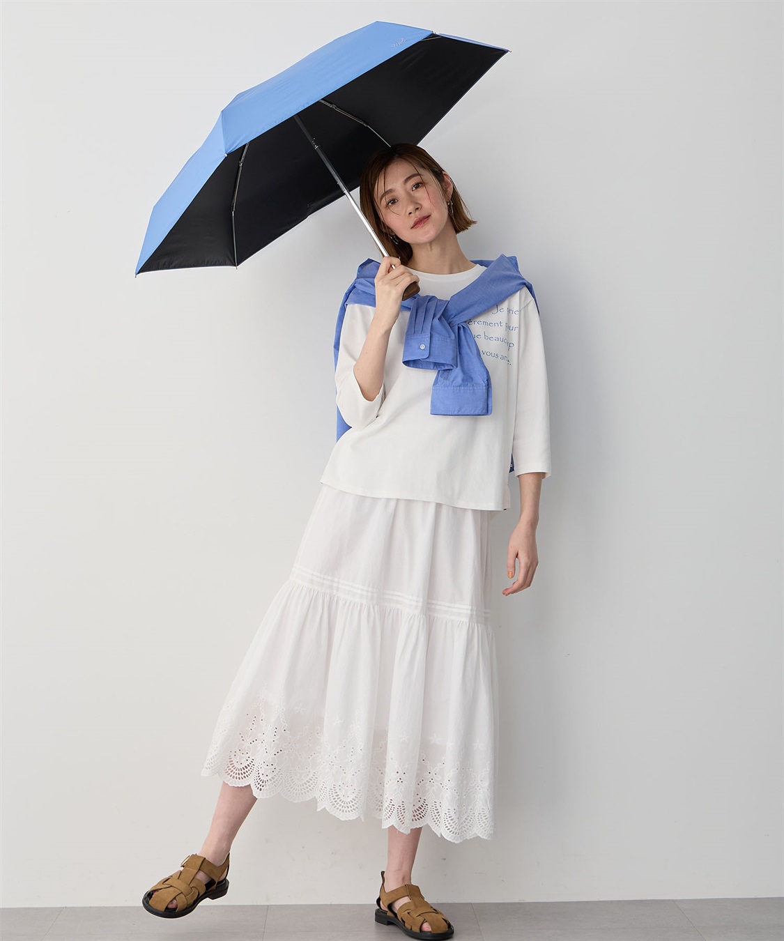 JOIN PARK 【Wpc.】日傘折りたたみ 遮光ノーブルベーシック ミニ【完全遮光100％ 完全UVカット率100％生地 コンパクト 晴雨兼用】_sub_3