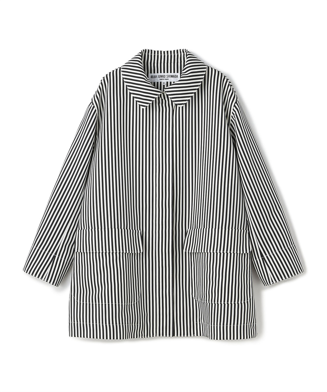 49AV JUNKO SHIMADA 【TIME SALE】グログランストライプコート_sub_1