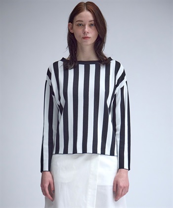 49AV JUNKO SHIMADA 【TIME SALE】ストライプ柄ボートネックニット_subthumb_6