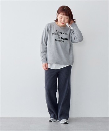 anyfee 【anyfee/プラスサイズ】ウォームタッチすっきりセミワイドニットパンツ《低身長サイズ有》_subthumb_16