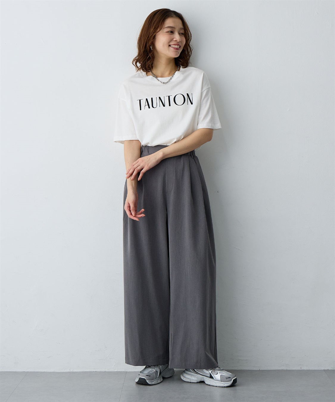 anyfee 【anyfee/大きいサイズ】ウエストゴム多タックワイドパンツ《低身長サイズ有》◆新色追加◆_sub_4