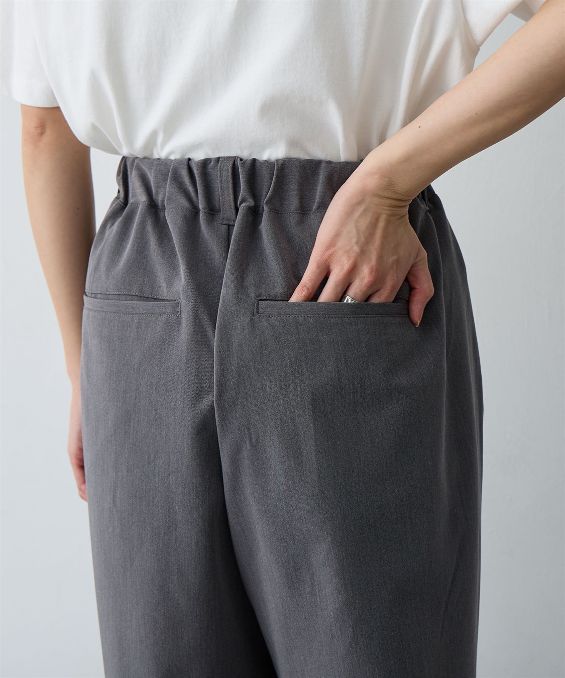 anyfee 【anyfee/大きいサイズ】ウエストゴム多タックワイドパンツ《低身長サイズ有》◆新色追加◆_sub_19