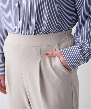 anyfee 【anyfee/プラスサイズ】ニットジョーゼットテーパードパンツ_subthumb_15