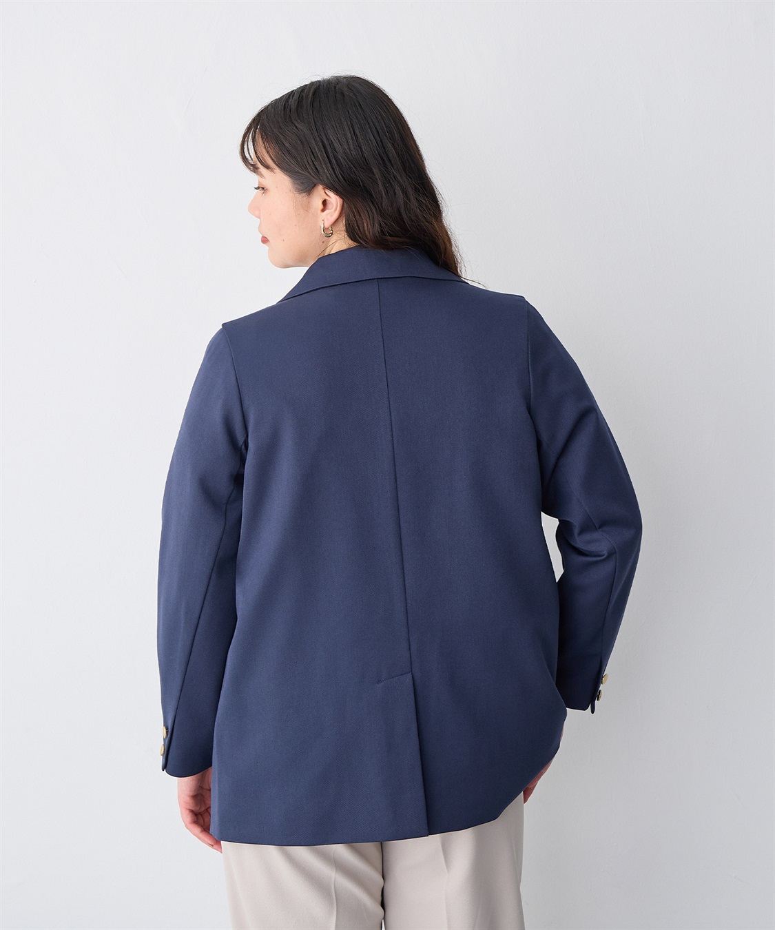 anyfee 【anyfee/プラスサイズ】金釦ダブルブレストジャケット_sub_19