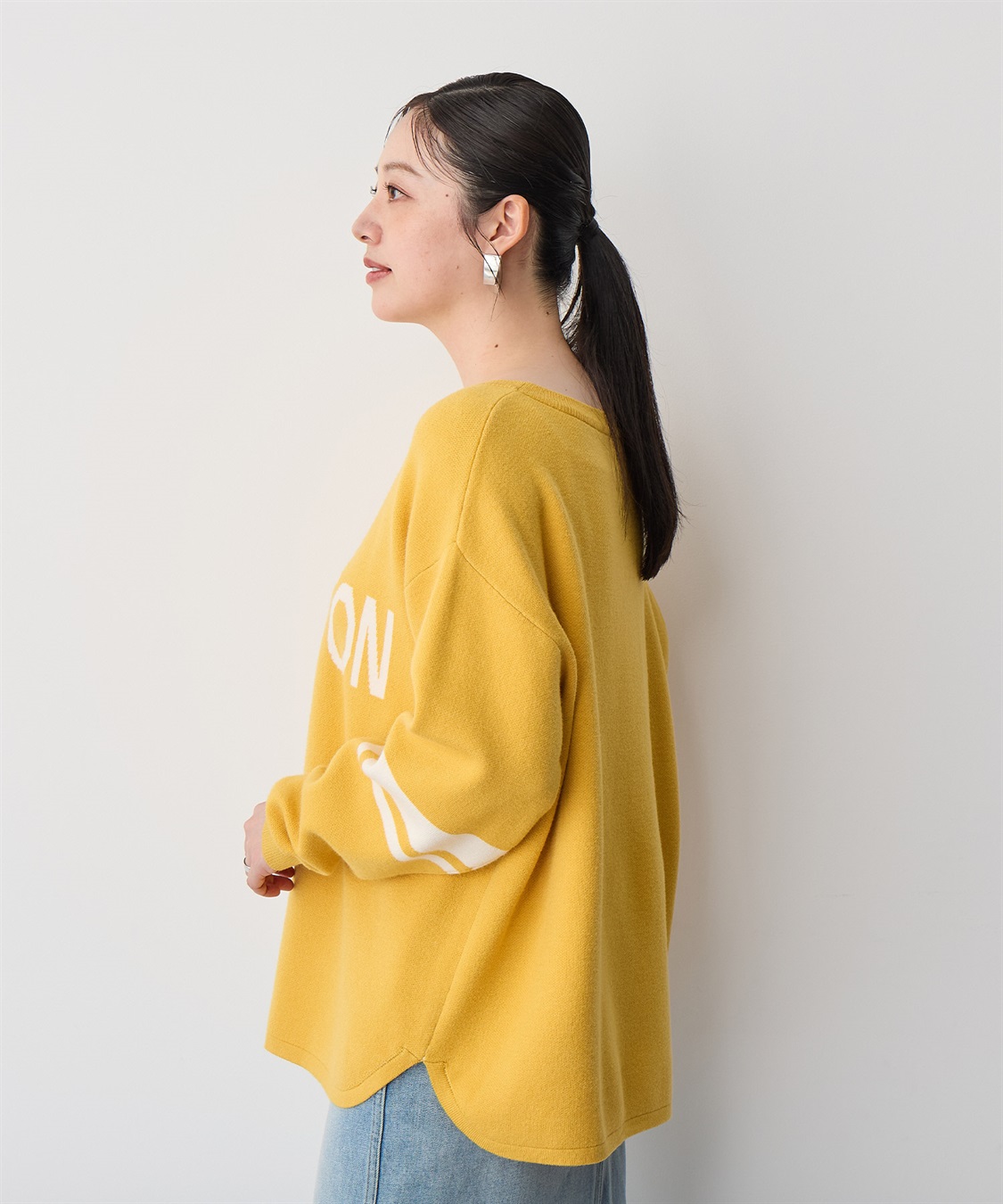 anyfee 【anyfee/プラスサイズ】ジャガードロゴニットプルオーバー_sub_10