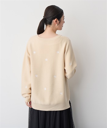 anyfee 【anyfee/プラスサイズ】星柄刺繍ニットプルオーバー_subthumb_12