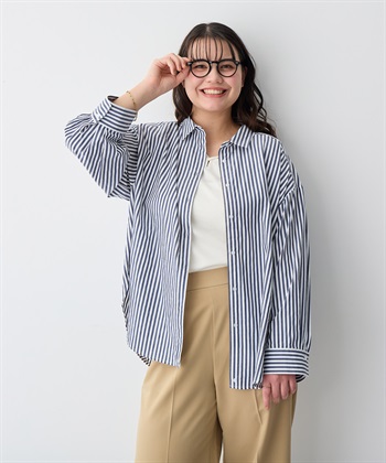 anyfee 【anyfee/プラスサイズ】ダンガリーカシュクールシャツ_subthumb_15