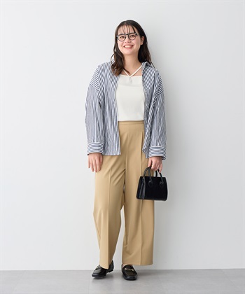 anyfee 【anyfee/プラスサイズ】ダンガリーカシュクールシャツ_subthumb_18