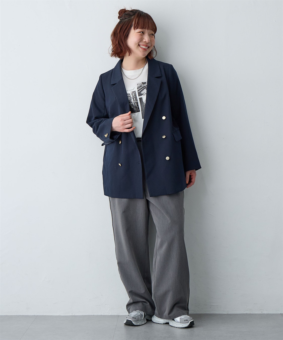 anyfee 【anyfee/大きいサイズ】サイドラインワイドパンツ_sub_22