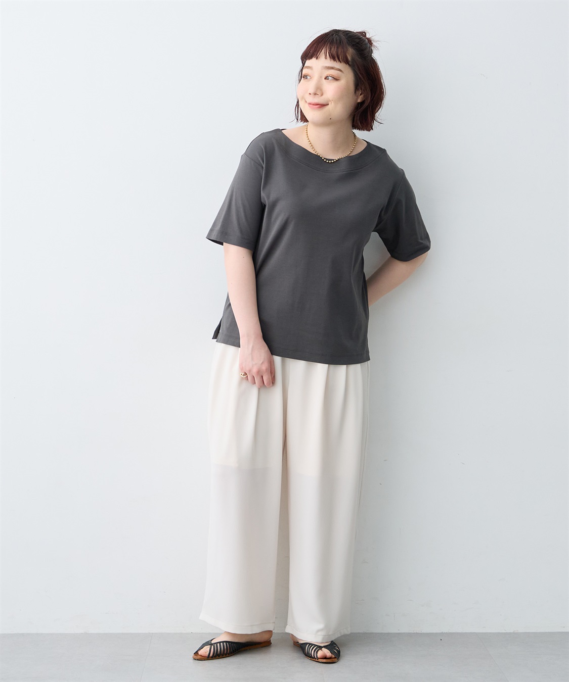 anyfee 【anyfee/大きいサイズ】サマラク多タックワイドパンツ《HINAコラボ》_sub_19