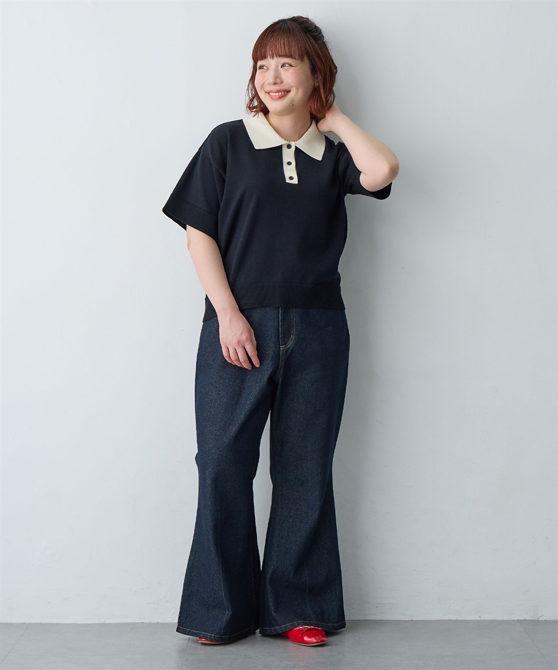 anyfee 【anyfee/大きいサイズ】デニムフレアパンツ_sub_17