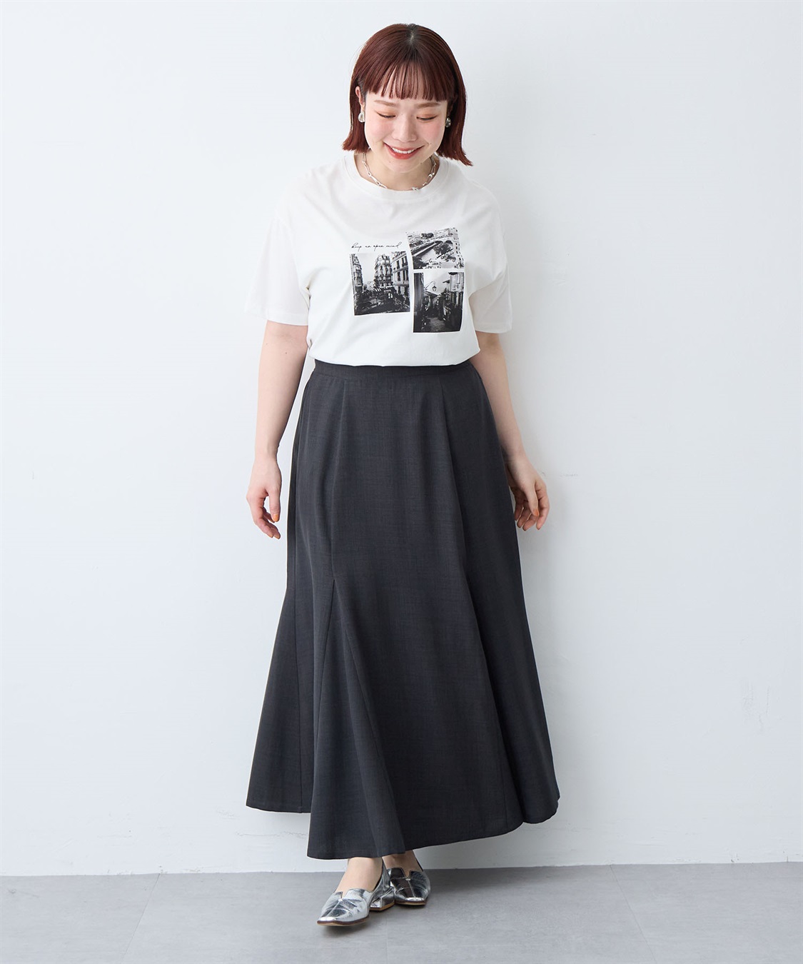 anyfee 【anyfee/大きいサイズ】リネン調マーメイドスカート《接触冷感 ・UVカット・イージーケア 》_sub_12