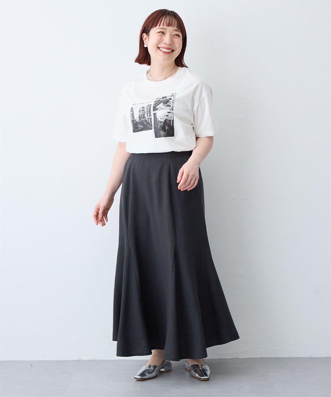 anyfee 【anyfee/大きいサイズ】リネン調マーメイドスカート《接触冷感 ・UVカット・イージーケア 》_sub_13