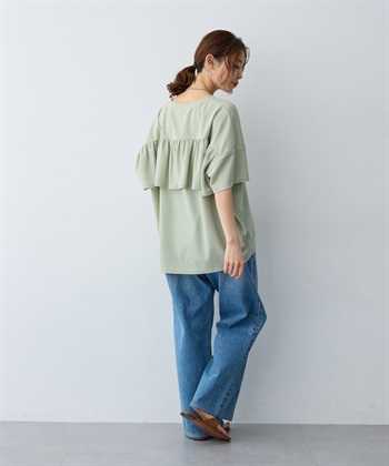anyfee 【anyfee/大きいサイズ】バックフリルTシャツトップス_subthumb_11