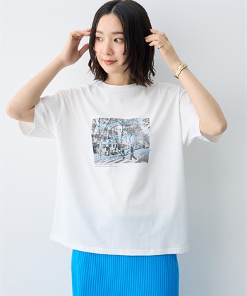 anyfee 【anyfee/大きいサイズ】選べる2柄・多機能プリント半袖Tシャツ《接触冷感・遮熱機能》_subthumb_4