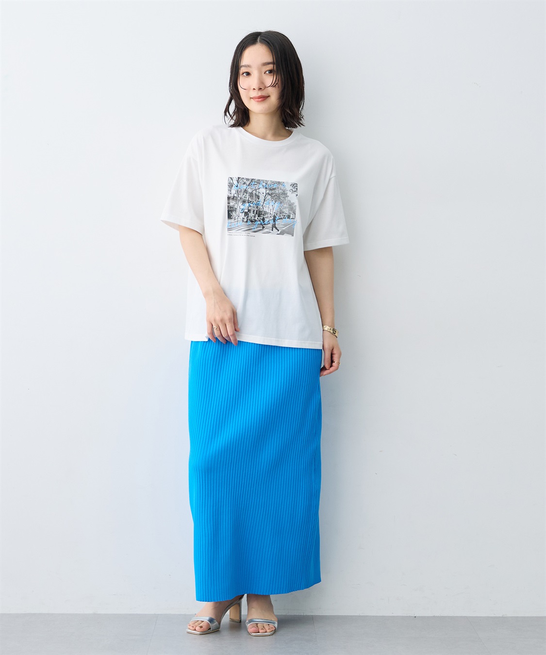 anyfee 【anyfee/大きいサイズ】選べる2柄・多機能プリント半袖Tシャツ《接触冷感・遮熱機能》_sub_8