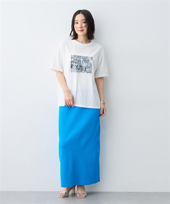 anyfee 【anyfee/大きいサイズ】選べる2柄・多機能プリント半袖Tシャツ《接触冷感・遮熱機能》_subthumb_8