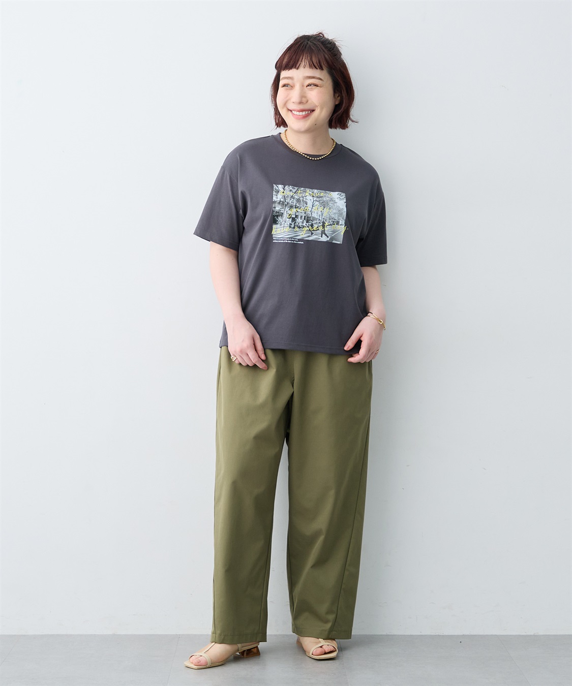 anyfee 【anyfee/大きいサイズ】選べる2柄・多機能プリント半袖Tシャツ《接触冷感・遮熱機能》_sub_25