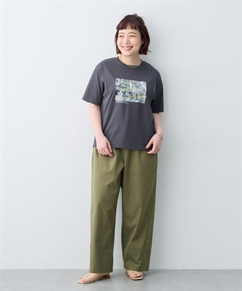 anyfee 【anyfee/大きいサイズ】選べる2柄・多機能プリント半袖Tシャツ《接触冷感・遮熱機能》_subthumb_25