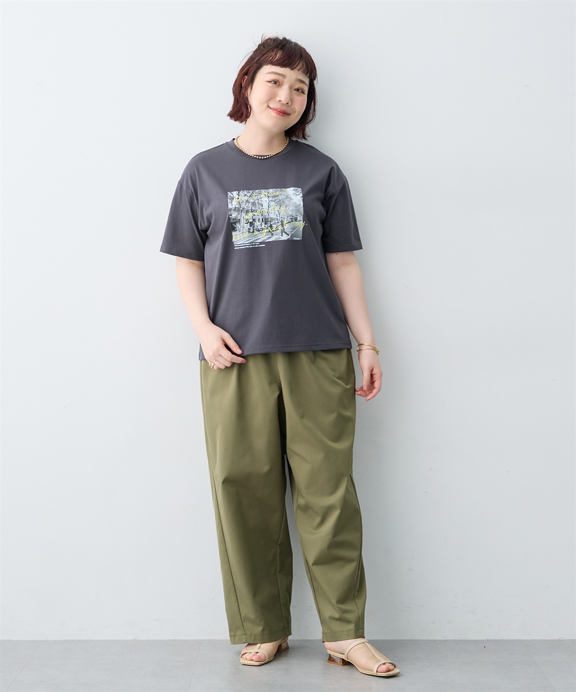 anyfee 【anyfee/大きいサイズ】選べる2柄・多機能プリント半袖Tシャツ《接触冷感・遮熱機能》_sub_26