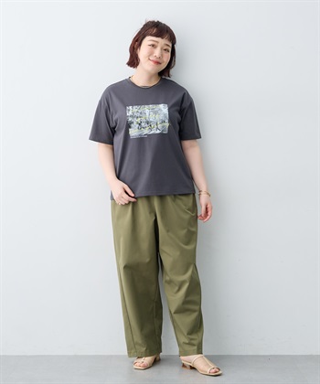 anyfee 【anyfee/大きいサイズ】選べる2柄・多機能プリント半袖Tシャツ《接触冷感・遮熱機能》_subthumb_26
