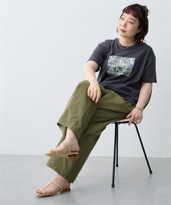 anyfee 【anyfee/大きいサイズ】選べる2柄・多機能プリント半袖Tシャツ《接触冷感・遮熱機能》_subthumb_27
