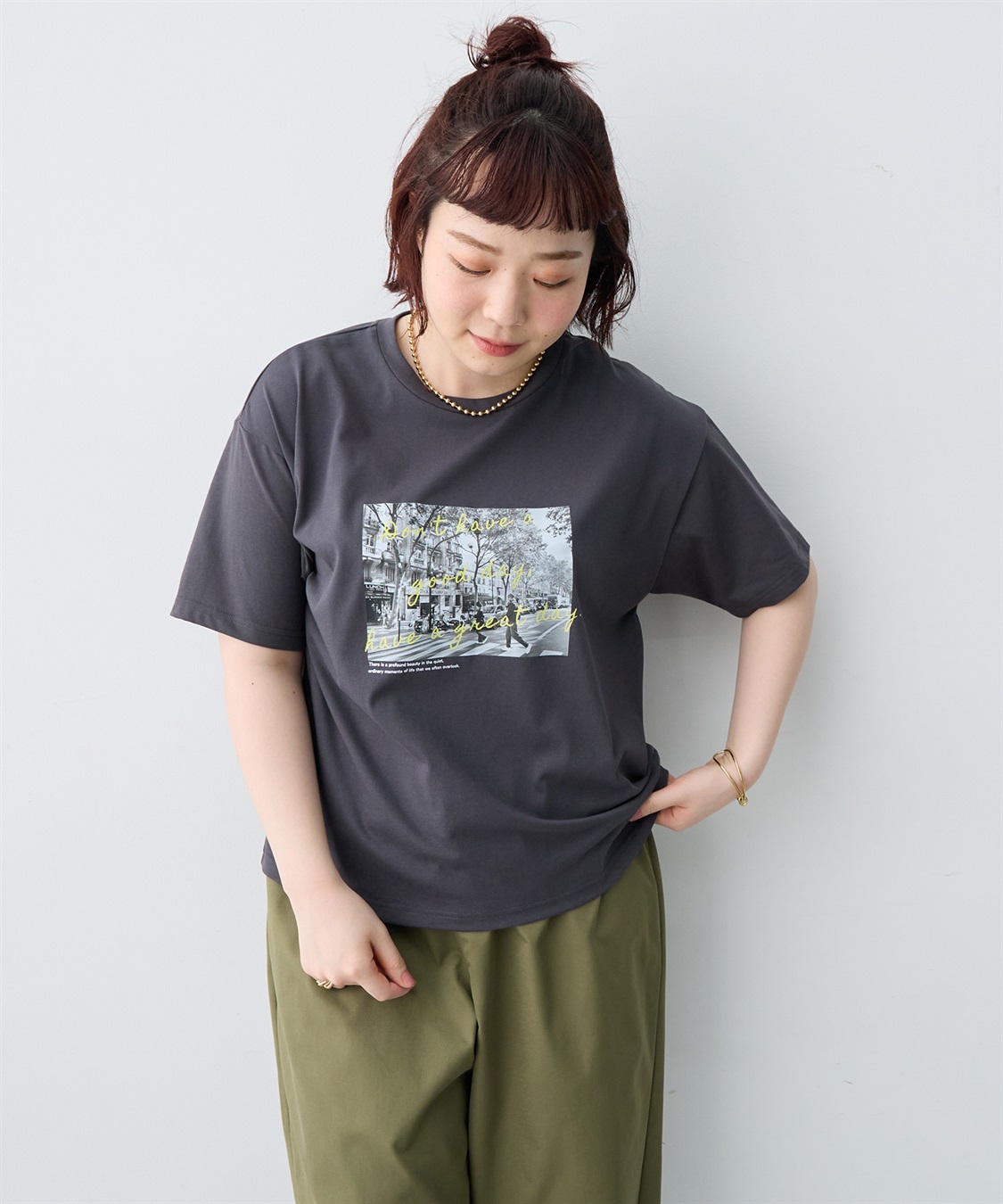 anyfee 【anyfee/大きいサイズ】選べる2柄・多機能プリント半袖Tシャツ《接触冷感・遮熱機能》_sub_29
