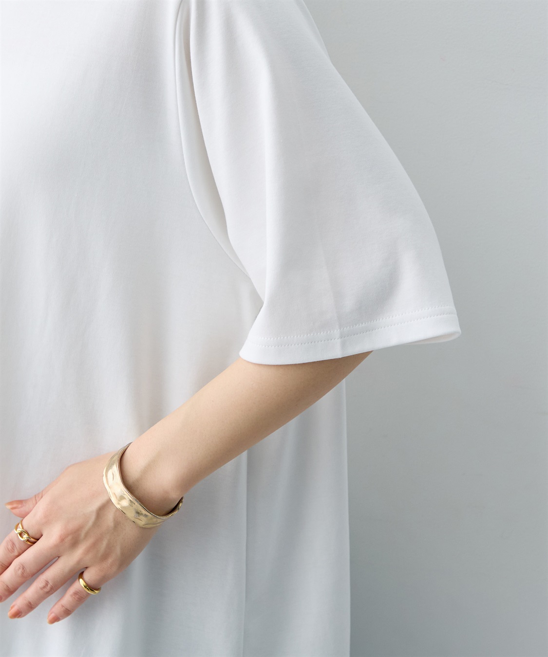 anyfee 【anyfee×HINAコラボ】アシンメトリー裾レースTシャツ《大きいサイズ》_sub_25