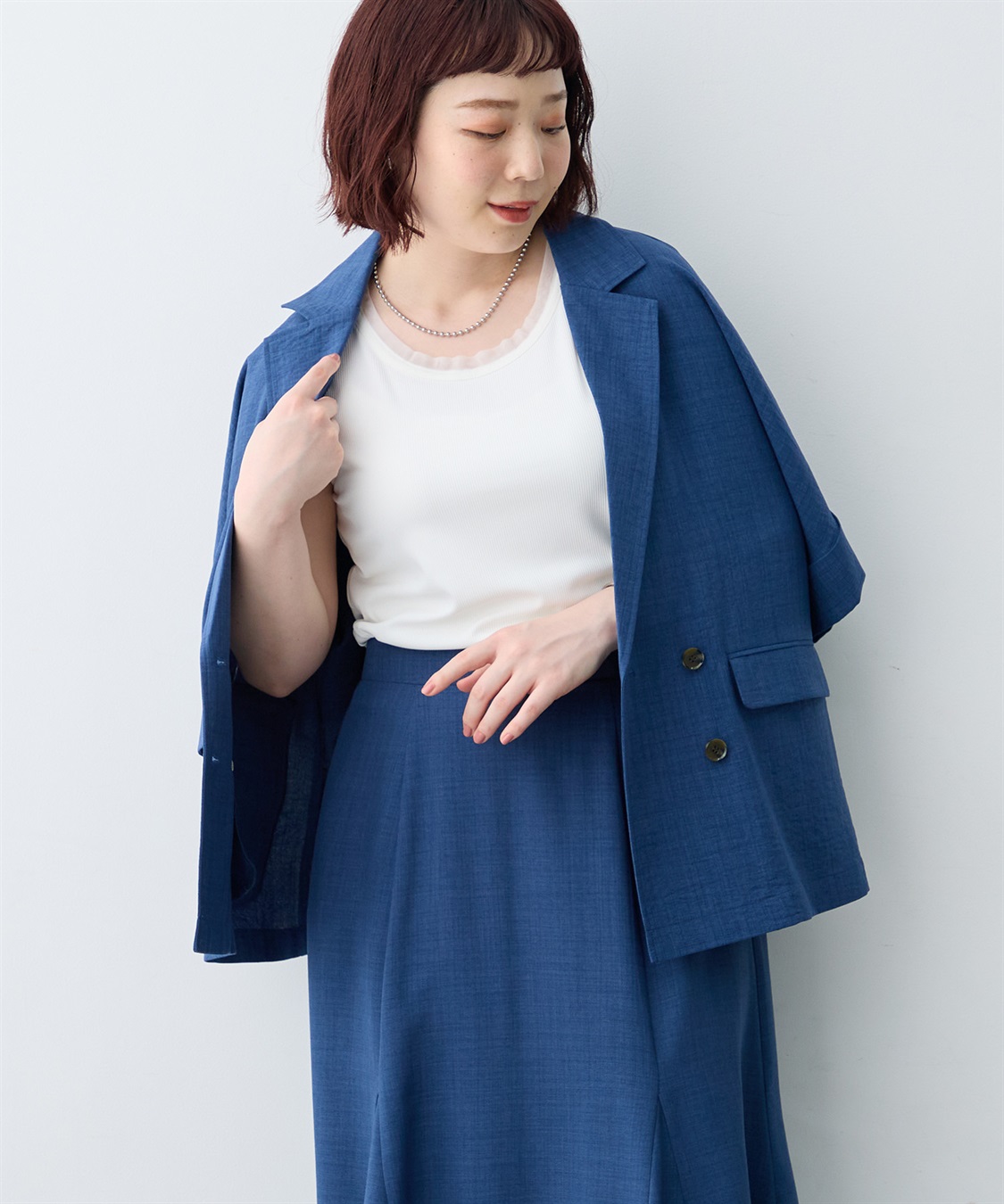 anyfee 【anyfee/大きいサイズ】シアーチュールトリミングノースリーブトップス_sub_24