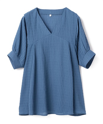 anyfee 【anyfee/大きいサイズ】Vネックギャザーエアリーフレアブラウス_subthumb_26