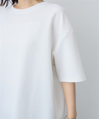 anyfee 【anyfee/大きいサイズ】着てサラなめらかポンチ素材裾ラウンドTシャツ《接触冷感・吸水速乾・UV対策》_subthumb_6