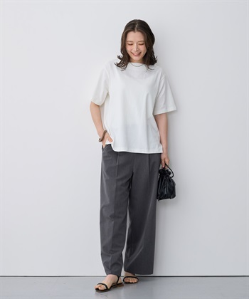 anyfee 【anyfee/プラスサイズ】接触冷感・ボートネックTシャツ_subthumb_6