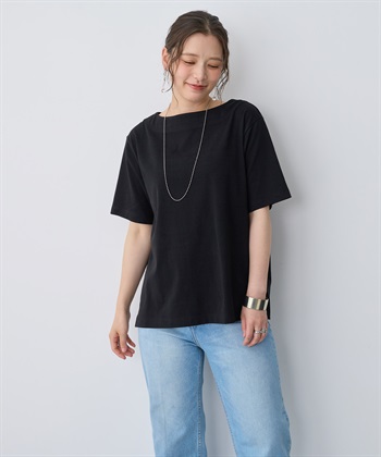 anyfee 【anyfee/プラスサイズ】接触冷感・ボートネックTシャツ_subthumb_17
