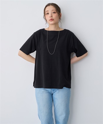 anyfee 【anyfee/プラスサイズ】接触冷感・ボートネックTシャツ_subthumb_18