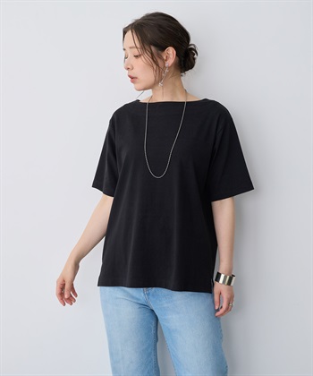 anyfee 【anyfee/プラスサイズ】接触冷感・ボートネックTシャツ_subthumb_19