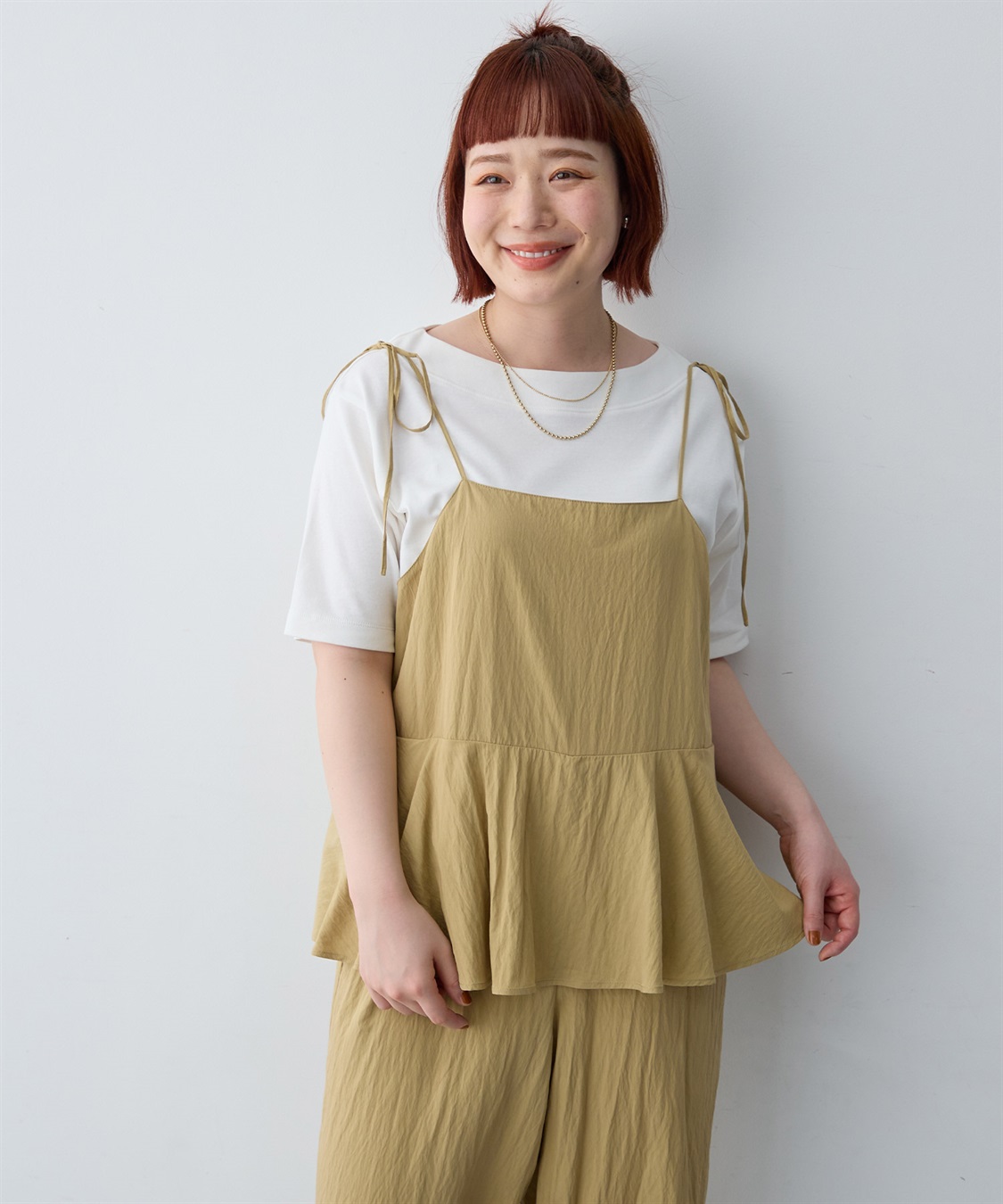 anyfee 【anyfee/大きいサイズ】着てサラ汗じみ防止ボートネックTシャツ《接触冷感・吸水速乾》（2026SS）_sub_3