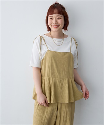 anyfee 【anyfee/大きいサイズ】着てサラ汗じみ防止ボートネックTシャツ《接触冷感・吸水速乾》（2026SS）_subthumb_3