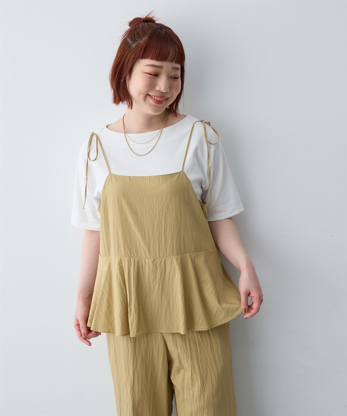 anyfee 【anyfee/大きいサイズ】着てサラ汗じみ防止ボートネックTシャツ《接触冷感・吸水速乾》（2026SS）_sub_18