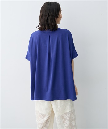anyfee 【anyfee/大きいサイズ】着てサラバックタックフレアTシャツ/チュニック《接触冷感・UVカット》_subthumb_8