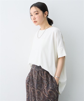 anyfee 【anyfee/大きいサイズ】着てサラバックタックフレアTシャツ/チュニック《接触冷感・UVカット》_subthumb_17