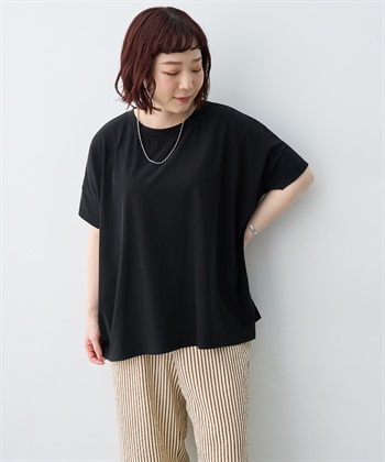 anyfee 【anyfee/大きいサイズ】着てサラバックタックフレアTシャツ/チュニック《接触冷感・UVカット》_subthumb_21
