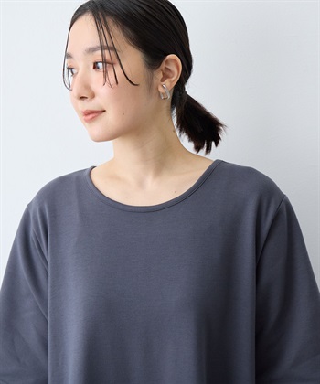 anyfee 【anyfee/大きいサイズ】着てサラなめらかポンチ素材Aラインワンピース/半袖Tシャツワンピース《接触冷感・吸水速乾・UV対策》_subthumb_10