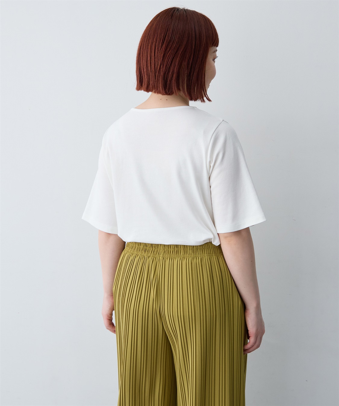 anyfee 【anyfee/大きいサイズ】着てサラ汗じみ防止クロスネックトップス/半袖Tシャツ《接触冷感・吸水速乾・UVカット》_sub_25