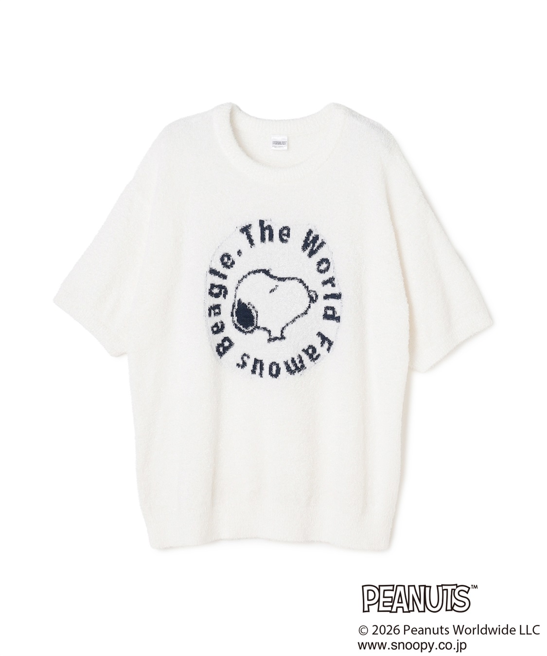 chara station 【PEANUTS/ピーナッツ】もちふわsleepソフトエアニット半袖トップスルームウェア◆別注◆上下別売り_sub_25