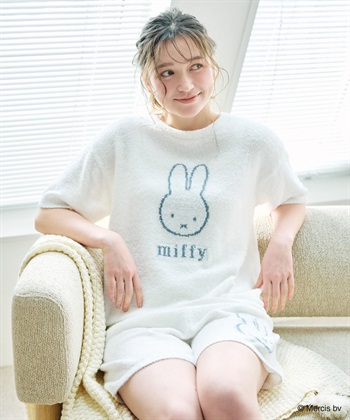 chara station 【miffy/ミッフィー】もちふわsleepソフトエアニット半袖トップスルームウェア◆別注◆上下別売り_subthumb_1
