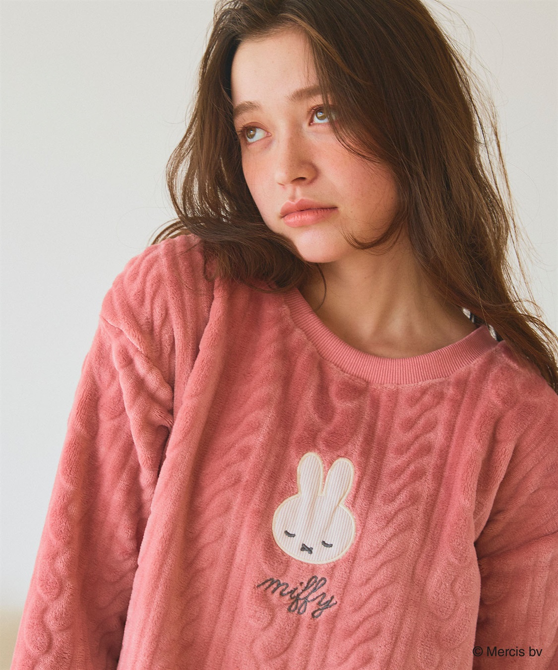 chara station 【miffy/ミッフィー】刺繍ケーブルフリース長袖トップス/ルームウェア（上下別売り）_sub_3