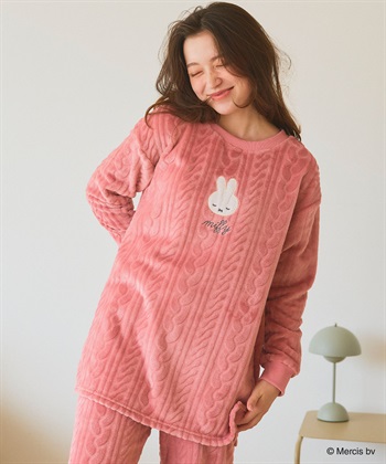 chara station 【miffy/ミッフィー】刺繍ケーブルフリース長袖トップス/ルームウェア（上下別売り）_subthumb_7